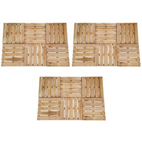 Terrassenfliesen 18 Einheiten braunes Holz 50x50 cm von , Böden und Teppiche - Ref: Foro24-276435, Preis: 185,57 €, Rabatt: %