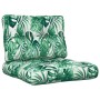 Cushions for pallets, 2 units, leaf print fabric. by , Cushions for chairs and sofas - Ref: Foro24-314510, Price: 34,99 €, Di...