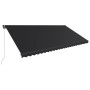 Toldo retráctil manual con luz LED gris antracita 600x300 cm de , Toldos - Ref: Foro24-3051248, Precio: 493,10 €, Descuento: %