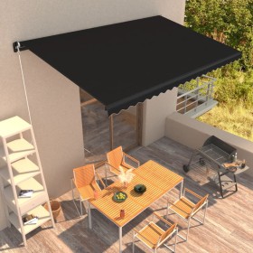 Anthracite grey 500x300 cm manual retractable awning by , Awnings - Ref: Foro24-3051241, Price: 368,92 €, Discount: %