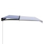 Toldo manual retráctil azul y blanco 500x300 cm de , Toldos - Ref: Foro24-3055196, Precio: 370,87 €, Descuento: %