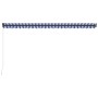 Retractable manual awning in blue and white, 500x300 cm. by , Awnings - Ref: Foro24-3055196, Price: 370,87 €, Discount: %