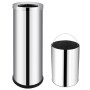 32 L stainless steel hotel trash can by vidaXL, Garbage cans and trash cans - Ref: Foro24-51094, Price: 73,91 €, Discount: %