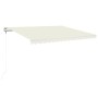 Toldo automático con LED y sensor de viento crema 400x350 cm de , Toldos - Ref: Foro24-3068992, Precio: 697,76 €, Descuento: %