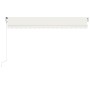 Toldo automático con LED y sensor de viento crema 400x350 cm de , Toldos - Ref: Foro24-3068992, Precio: 697,76 €, Descuento: %