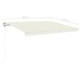 Toldo automático con LED y sensor de viento crema 400x350 cm de , Toldos - Ref: Foro24-3068992, Precio: 697,76 €, Descuento: %