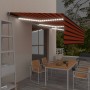 Toldo retráctil manual con persiana y LED naranja y marrón 6x3m de , Toldos - Ref: Foro24-3069485, Precio: 655,71 €, Descuent...