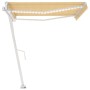 Automatic awning with wind sensor LED yellow white 400x350cm by , Awnings - Ref: Foro24-3069633, Price: 807,99 €, Discount: %