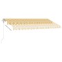 Toldo automático LED sensor de viento amarillo blanco 400x350cm de , Toldos - Ref: Foro24-3069633, Precio: 785,74 €, Descuent...