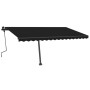 Manual retractable foot awning anthracite gray 450x350 cm by , Awnings - Ref: Foro24-3069839, Price: 512,85 €, Discount: %