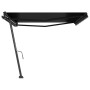 Manual retractable foot awning anthracite gray 450x350 cm by , Awnings - Ref: Foro24-3069839, Price: 512,85 €, Discount: %