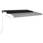 Manual retractable foot awning anthracite gray 450x350 cm by , Awnings - Ref: Foro24-3069839, Price: 512,85 €, Discount: %