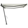 Cream manual retractable foot awning 450x300 cm by , Awnings - Ref: Foro24-3069757, Price: 424,56 €, Discount: %