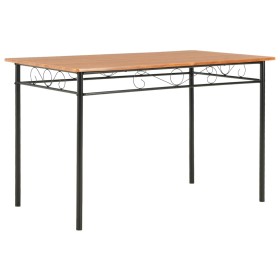 Brown MDF dining table 120x70x75 cm by vidaXL, Kitchen and dining tables - Ref: Foro24-281402, Price: 105,77 €, Discount: %