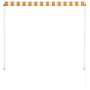 Retractable awning 150x150 cm yellow and white by , Awnings - Ref: Foro24-143752, Price: 38,99 €, Discount: %