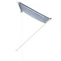 Retractable blue and white awning 100x150 cm by , Awnings - Ref: Foro24-145889, Price: 45,98 €, Discount: %