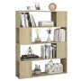 Sonoma Eiche Bücherregal/Raumteiler 100x24x124 cm von , Bücherregale und Regale - Ref: Foro24-809191, Preis: 65,51 €, Rabatt: %