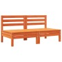 Gartensofas Kissen ohne Armlehnen 2 Stück wachsbraunes Holz von , Modulare Sofas für den Außenbereich - Ref: Foro24-838162, P...