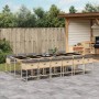 Garten-Esszimmergarnitur mit Kissen 13-teilig synthetisches Rattan beige von , Gartensets - Ref: Foro24-3211308, Preis: 892,5...