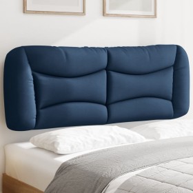 Cabecero de cama acolchado tela azul 120 cm de , Cabeceros y pies de cama - Ref: Foro24-374567, Precio: 61,87 €, Descuento: %