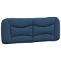 Cabecero de cama acolchado tela azul 120 cm de , Cabeceros y pies de cama - Ref: Foro24-374567, Precio: 67,43 €, Descuento: %