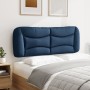 Cabecero de cama acolchado tela azul 120 cm de , Cabeceros y pies de cama - Ref: Foro24-374567, Precio: 67,43 €, Descuento: %