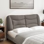 Cabecero de cama acolchado tela gris taupé 120 cm de , Cabeceros y pies de cama - Ref: Foro24-374565, Precio: 63,46 €, Descue...