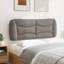 Cabecero de cama acolchado tela gris taupé 120 cm de , Cabeceros y pies de cama - Ref: Foro24-374565, Precio: 63,46 €, Descue...