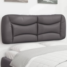 Cabecero de cama acolchado cuero sintético gris 120 cm de , Cabeceros y pies de cama - Ref: Foro24-374571, Precio: 63,10 €, D...