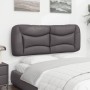 Cabecero de cama acolchado cuero sintético gris 120 cm de , Cabeceros y pies de cama - Ref: Foro24-374571, Precio: 64,69 €, D...