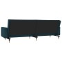 Sofá cama de 2 plazas con dos almohadas terciopelo azul de , Sofás - Ref: Foro24-375748, Precio: 227,40 €, Descuento: %