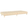 Sofá cama de 2 plazas tela color crema de , Sofás - Ref: Foro24-375757, Precio: 222,97 €, Descuento: %