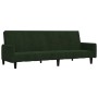 Dark green velvet 2-seater sofa bed by , Sofas - Ref: Foro24-375776, Price: 251,58 €, Discount: %