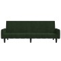 Dark green velvet 2-seater sofa bed by , Sofas - Ref: Foro24-375776, Price: 251,58 €, Discount: %