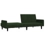 Dark green velvet 2-seater sofa bed by , Sofas - Ref: Foro24-375776, Price: 251,58 €, Discount: %