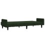 Dark green velvet 2-seater sofa bed by , Sofas - Ref: Foro24-375776, Price: 251,58 €, Discount: %