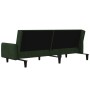 Dark green velvet 2-seater sofa bed by , Sofas - Ref: Foro24-375776, Price: 251,58 €, Discount: %