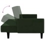 Dark green velvet 2-seater sofa bed by , Sofas - Ref: Foro24-375776, Price: 251,58 €, Discount: %