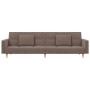 Sofá cama de 2 plazas con dos almohadas tela gris taupe de , Sofás - Ref: Foro24-375805, Precio: 254,99 €, Descuento: %