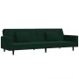 Sofá cama de 2 plazas con dos almohadas terciopelo verde oscuro de , Sofás - Ref: Foro24-375818, Precio: 248,52 €, Descuento: %