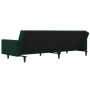 Sofá cama de 2 plazas con dos almohadas terciopelo verde oscuro de , Sofás - Ref: Foro24-375818, Precio: 248,52 €, Descuento: %