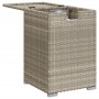 Mesa cubierta para bombona de gas ratán gris claro 40x40x60 cm de , Mesas de jardín - Ref: Foro24-366298, Precio: 101,04 €, D...