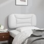 Cabecero de cama acolchado cuero sintético blanco 80 cm de , Cabeceros y pies de cama - Ref: Foro24-374533, Precio: 62,57 €, ...