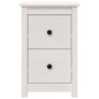 Solid white pine wood bedside table 40x35x61.5 cm by vidaXL, Nightstands - Ref: Foro24-820948, Price: 72,99 €, Discount: %