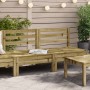 Gartensofa ohne Armlehnen 2 Stk. imprägniertes Kiefernholz von , Modulare Sofas für den Außenbereich - Ref: Foro24-838004, Pr...