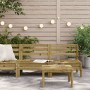 Garden sofa without armrests 2 units pine wood impregnated by , Modular outdoor sofas - Ref: Foro24-838004, Price: 75,30 €, D...