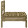 Garden sofa without armrests 2 units pine wood impregnated by , Modular outdoor sofas - Ref: Foro24-838004, Price: 75,30 €, D...