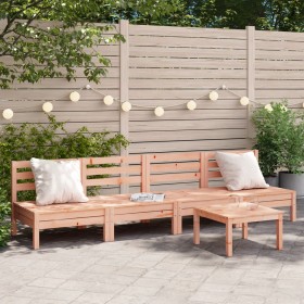 Garden sofas without armrests 4 units solid Douglas wood by , Modular outdoor sofas - Ref: Foro24-838010, Price: 138,99 €, Di...