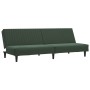 Sofá cama de 2 plazas terciopelo verde oscuro de , Sofás - Ref: Foro24-375928, Precio: 219,19 €, Descuento: %