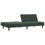 Sofá cama de 2 plazas terciopelo verde oscuro de , Sofás - Ref: Foro24-375928, Precio: 219,19 €, Descuento: %